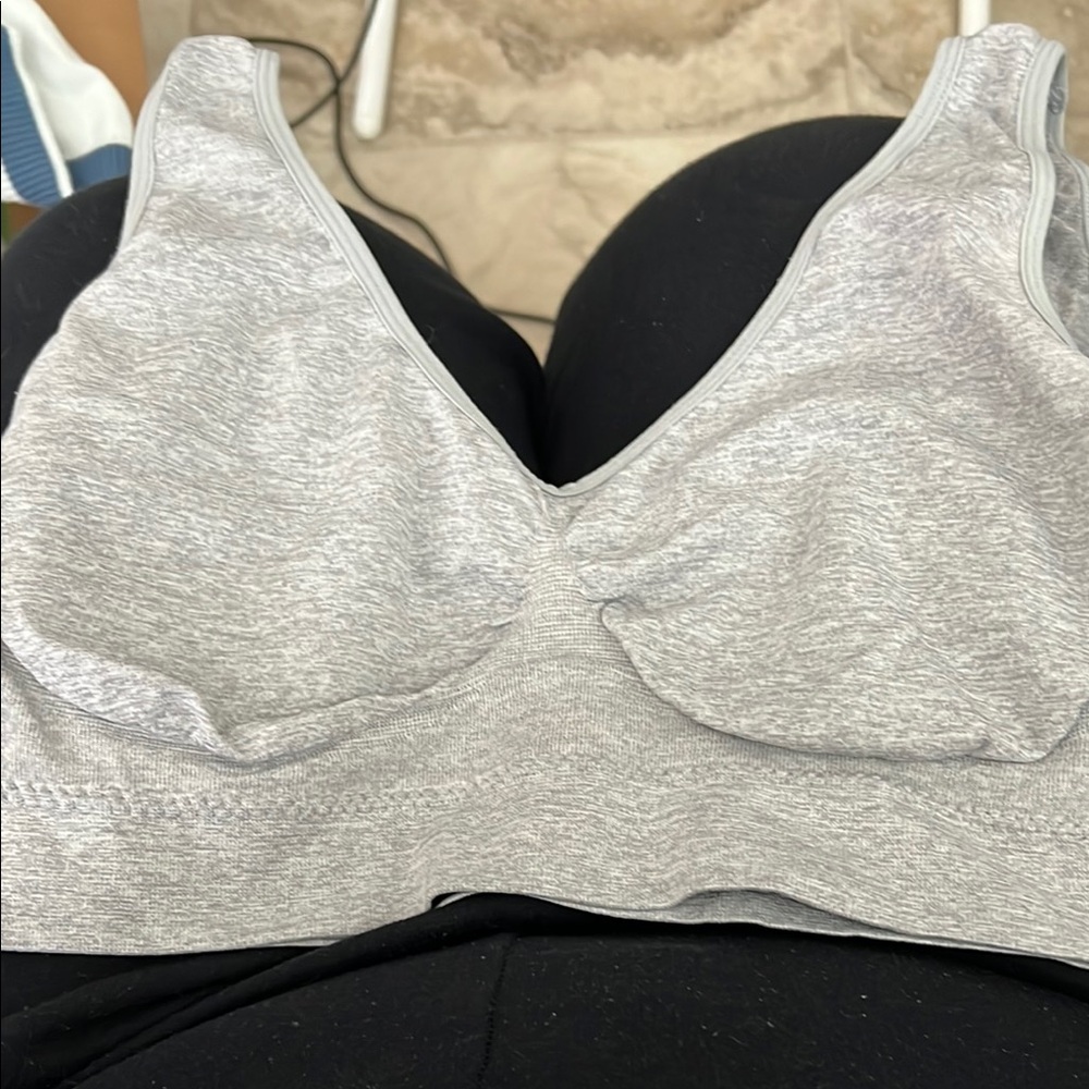 Gray Wireless Bra
